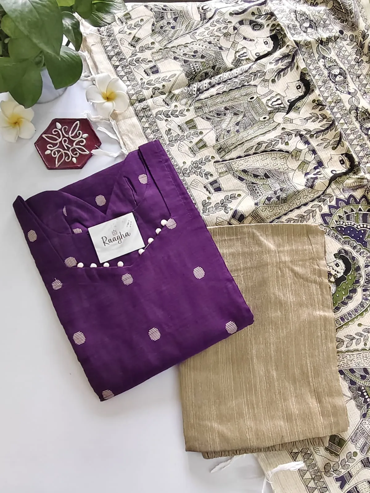 Meenachi Raw Silk Salwar Set