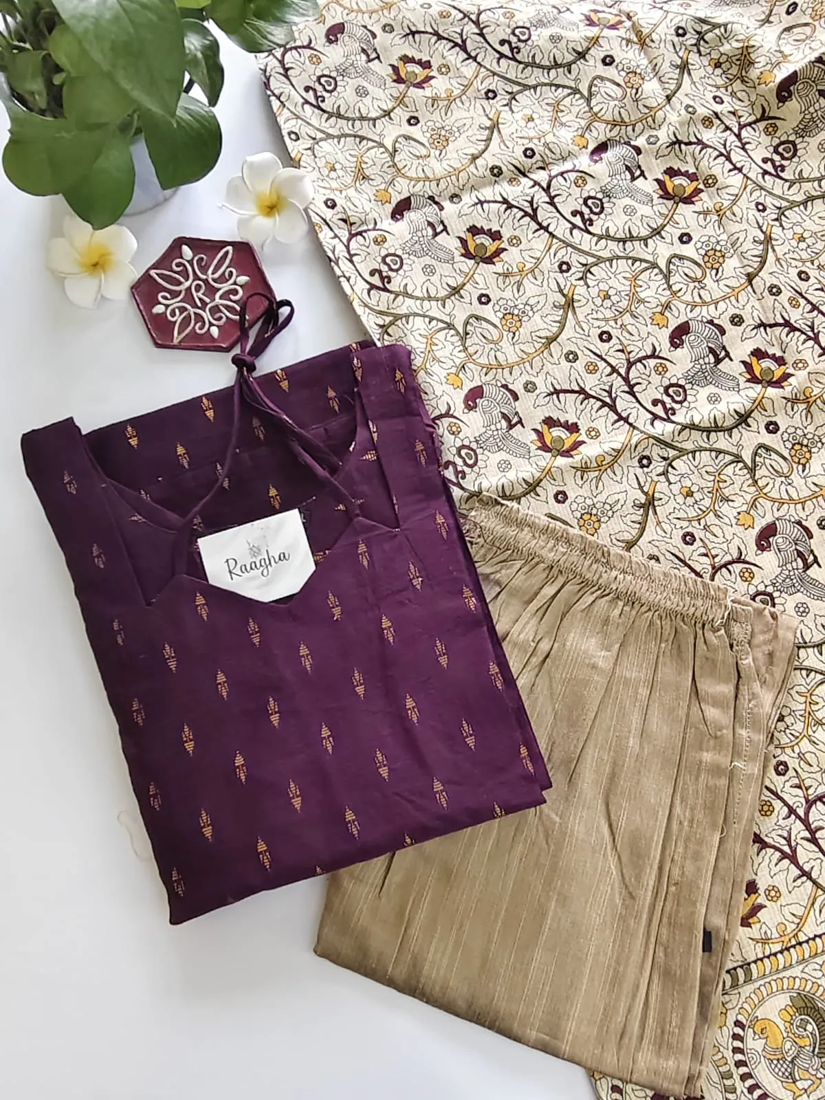 Meenachi Raw Silk Salwar Set