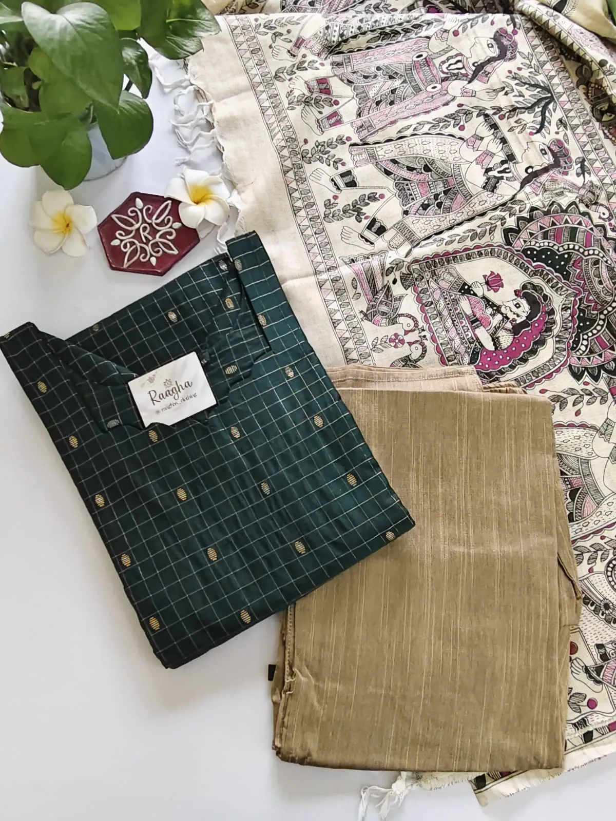 Meenachi Raw Silk Salwar Set